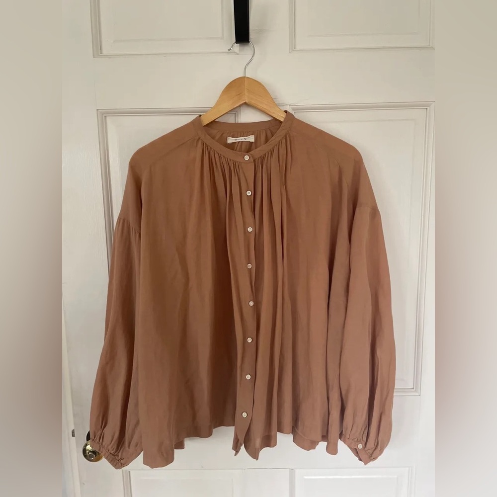 DŌEN Jane Blouse in Toffee